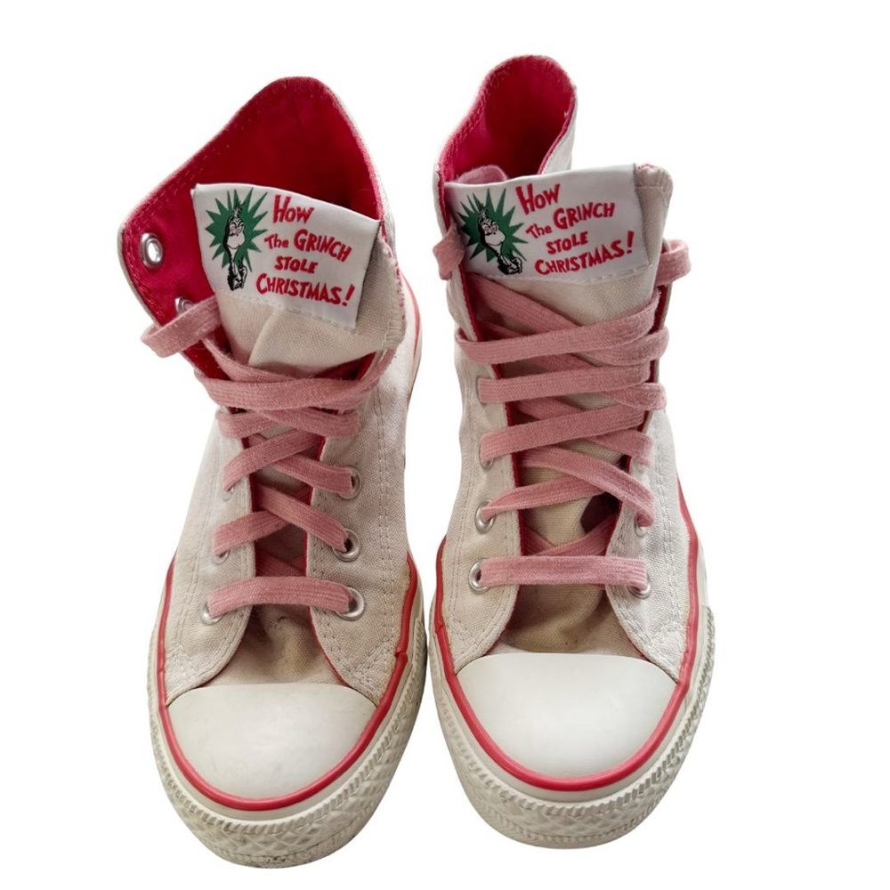 Converse X Dr. Seuss How The Grinch Stole Christmas Sneakers - Picture 9 of 14